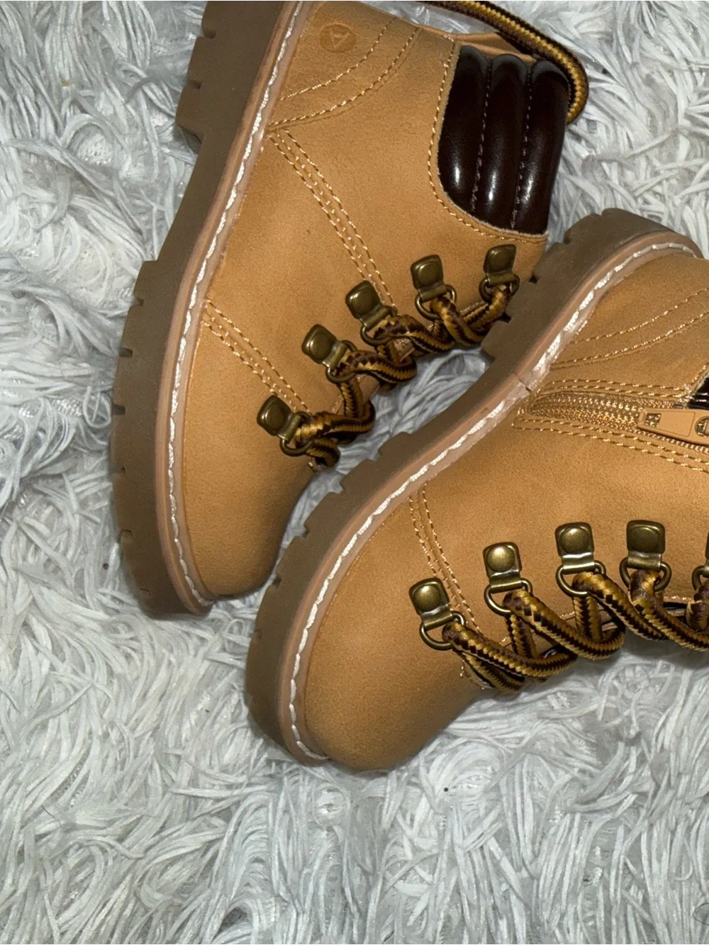 Baby Tan Hiking Boot Sneakers - Unbranded